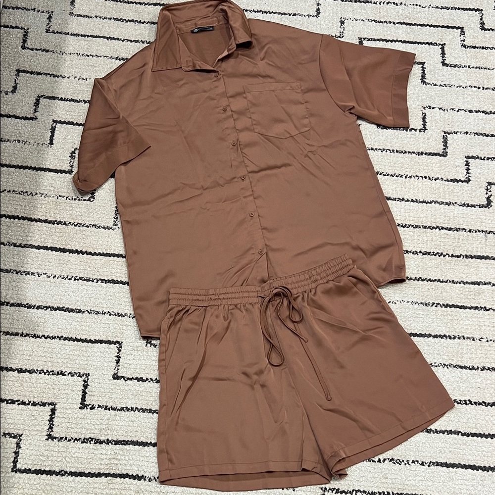 Summer Short Sleeve Pajama Set